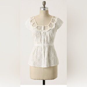 Anthropologie Floreat Trellis blouse sz 4
